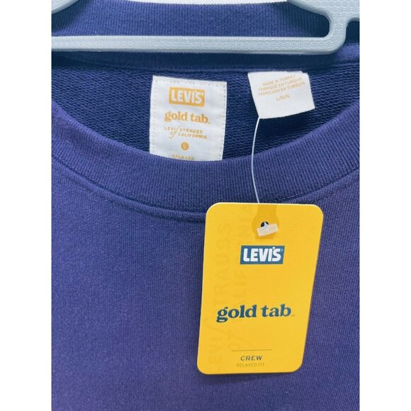 Levi’s Gold Tab Men’s Sweatshirt Albion Audubon Purple Size Large New - Picture 7 of 9